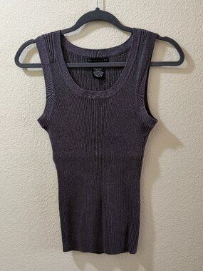 Apostrophe Ribbed Sleeveless Top Size M